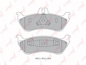 Колодки тормозные MERCEDES ML230,ML430 (W163) задние (4шт.) LYNX BD-5328 LYNXAUTO