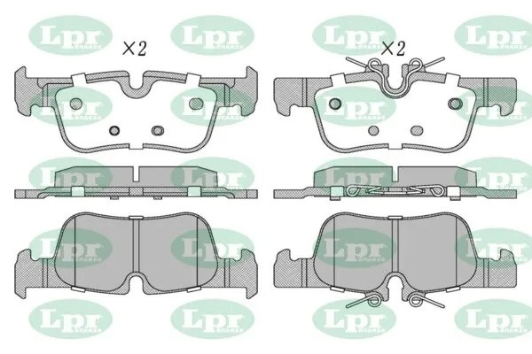 Комплект тормозных колодок, дисковый тормоз LPR 05P2024 05P2024 LPR