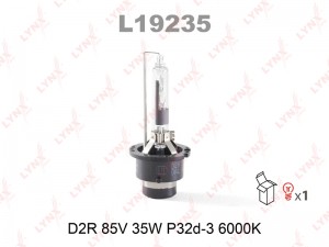 Лампа газоразрядная D2R 12V 35W P32d-3 6000K  L19235 L19235 LYNXAUTO