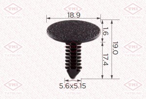 Клипса автомобильная [упаковка 10 штук] TJB1510 TJB1510 TATSUMI