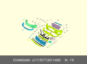 S111F2713011400 РАМКА КРЫШКИ РАДАРА АСС CS 35 MCA S111F2713011400 CHANGAN