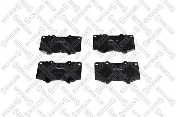 колодки диск. перед.! с антискр. пл.\ JAC T6, Toyota Land Cruiser J120 4.0i/3.0D 999-000B-SX STELLOX