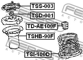 Отбойник амортизатора TD-AE100F TD-AE100F FEBEST