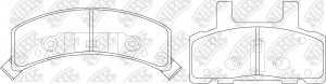 PN0308-NIBK колодки дисковые п.!\ Chevrolet Blazer all 93> PN0308 NIBK