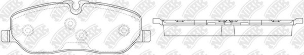 Колодки тормозные LAND ROVER Discovery (04-),Range Rover (02-12) передние (4шт.) PN0484 NIBK