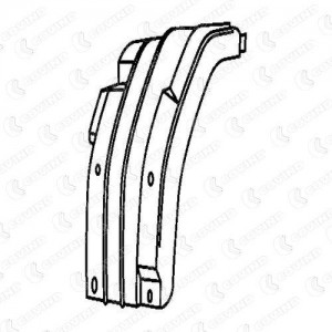 крыло переднее! половинка \Scania R114/124/144 144200 COVIND