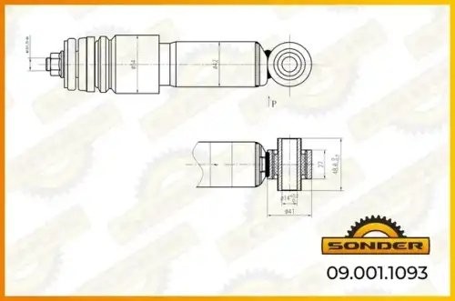 Амортизатор кабины VOLVO о.н 22128971 — 2 года безусловной гарантии 090011093 SONDER