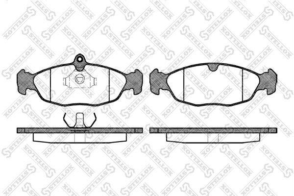 393 00=FDB732 !колодки дисковые п.\ Opel Vectra A/Astra F 1.4i-1.8i/1.7D/TD 91-9 404-000-SX STELLOX