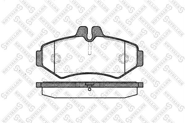 колодки дисковые !задн. \MB Sprinter 208D/308D, VW LT 28 2.8TDi 96> 744-000B-SX STELLOX