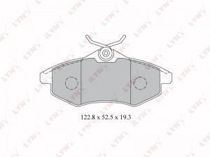 Колодки тормозные дисковые передние BD-2204 LYNXAUTO