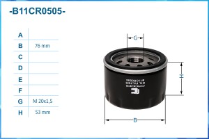 Фильтр масляный B11CR0505 B11CR0505 CWORKS