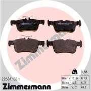 колодки дисковые !задн. 123x48x14 \ Ford Mondeo V 1.5/2.0 EcoBoost/TDCi 14>, Peu 225311601 ZIMMERMANN