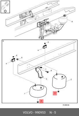 гайка! M14\ VOLVO FH/FM 990953 VOLVO