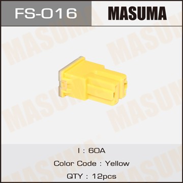 предохранитель силовой! тип 'мама' 60A желтый\ FS-016 MASUMA