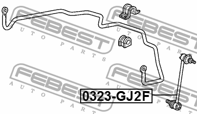 Тяга стабилизатора передняя HONDA AIRWAVE GJ1 [JP] 0323-GJ2F 0323-GJ2F FEBEST