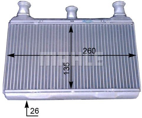 Радиатор отопителя BMW 5 (E60) MAHLE AH 115 000P MAHLE KNECHT