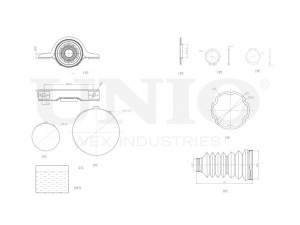 Опора карданного вала RMP-15182 UNIO