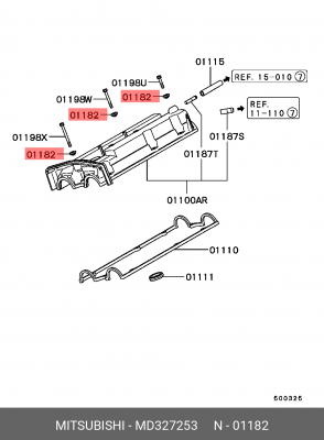 ШАЙБА МЕТАЛЛИЧЕСКАЯ MD327253 MD327253 MITSUBISHI