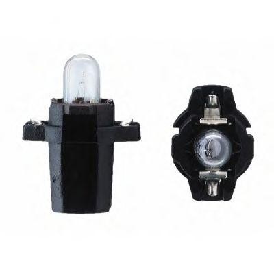Лампа 12V 1.2W BAX8.3d черный патрон PHILIPS 12597CP PHILIPS