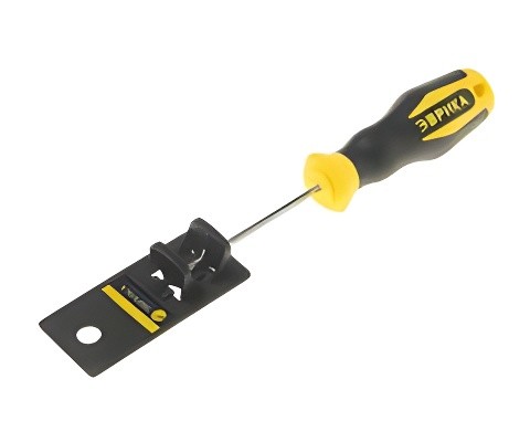 Отвертка TORX T10х75мм магнитная (с держателем) ЭВРИКА ER-1DT-01H EVRIKA