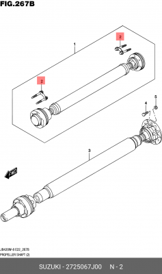 Болт 27250-67J00 27250-67J00 SUZUKI