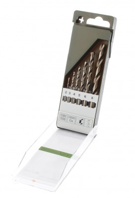 набор сверл! 6 шт. по металлу cobalt 5%\ 211206 DELO TEHNICI