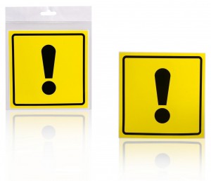 Знак "Начинающий водитель" (ГОСТ наруж., самоклеящ.) (150x150) инд.упак. "AIRLIN AZN03 AIRLINE