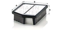 KIA CEED (2012-2018) 257х163х51 C26022 MANN FILTER