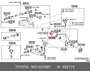 САЛЬНИК 90316-72001 90316-72001 TOYOTA