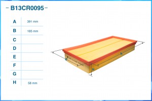 Фильтр воздушный B13CR0095 B13CR0095 CWORKS