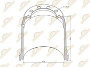 Барабан тормозной Premium BPW о.н. 310546200 — 2 года безусловной гарантии 160050126 SONDER