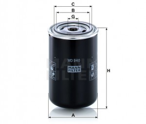 Фильтр гидросистемы WD940 WD 940 MANN FILTER