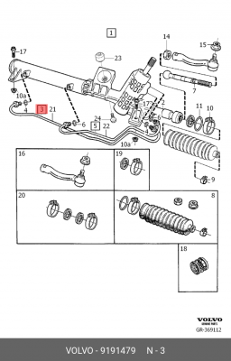 9191479 нагн. трубка 9191479 VOLVO