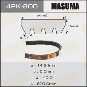 ремень поликлиновый! 4PK800\ 4PK-800 MASUMA