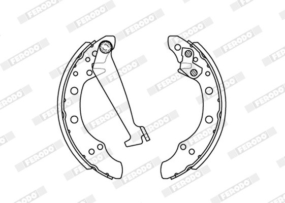 Колодки торм.бараб.задние FSB408 FERODO