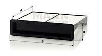 Фильтр салонный CU22004 CU22004 MANN FILTER