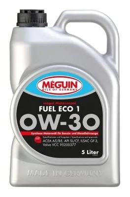 33039 Meguin Синт-ое мот.масло Megol Motorenoel Fuel Eco 1 0W-30 SL/CF A5/B5 GF- 33039 MEGUIN