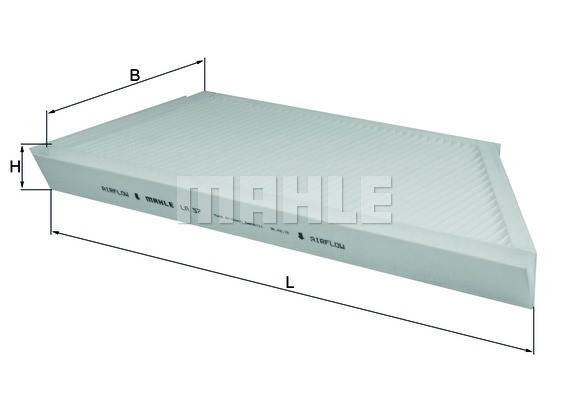 Фильтр воздушный салона PEUGEOT 206 MAHLE LA57 MAHLE KNECHT