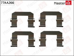 Комплект установочный тормозных колодок HYUNDAI H 1 01-02-, TRAJET 03-00-07-08,  77AA266 MASTER KIT
