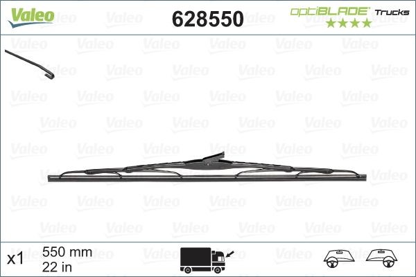 Щетка стеклоочистителя 550 мм 550 мм Daf  F95,95XF,XF 95/105... # Opti Blade 628550 VALEO PHC
