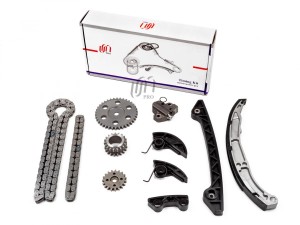 Комплект ГРМ Ford 2.3/2.5 (1124373)(2 цепи, натяжители ГРМ+МН, башмак, успокоите 14CDC036 UNITED MOTORS PRO