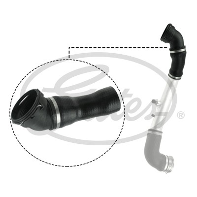 патрубок интеркулера!\BMW 530d 05-07 090715 GATES