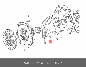 AUDI / VW обратная сцепления 012 141 741 VAG