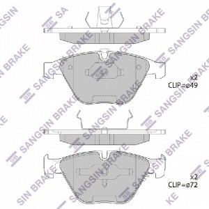 Колодки передние BMW 3 E90, X1 E84 SP2163 SP2163 SANGSIN