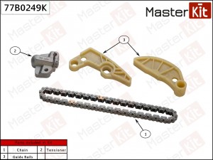 Комплект цепи масляного насоса KIA Optima (JF) 2.0/2.4 G4KJ 15- MASTERKIT 77B024 77B0249K MASTER KIT
