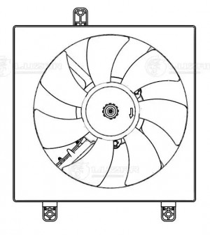 Э вентилятор кондиц. для а м Chery Tiggo (T11) (05-) (с кожухом) (LFAC 3002) LFAC 3002 LUZAR