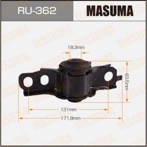 сайлентблок рычага зад.п.!\ Mazda 323/323F 1.3-1.8 94-98/MX-3 94> RU-362 MASUMA