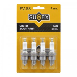 Свеча зажигания E6N GAZ Gazelle 2.4 03 FV-58 FV-58 SUFIX