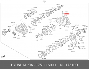 прокладка КПП!\ Hyundai, Kia 1751116000 MOBIS