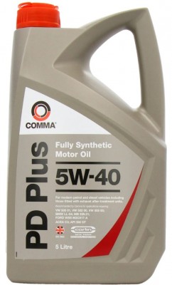 COMMA 5W40 PD PLUS (5L) масло моторное! синт ACEA C3,API SN/CF, Ford WSS M2C917- DPD5L COMMA